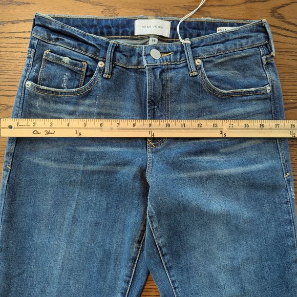 Dear John Rosa Mid-Rise Flare Women's Jeans Size‎ 28 Medium Wash Denim - Picture 12 of 15